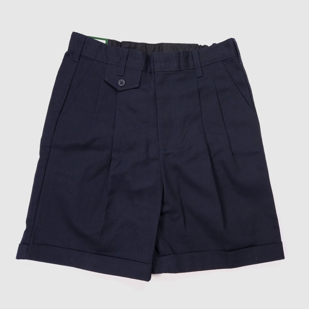 Fynn & O'Hara Girls Navy Blue Uniform Pleated School Walking Shorts Size 8.5